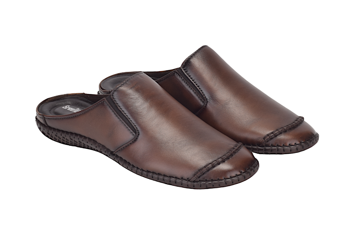 Mens Leather Half Shoe 996545 – SREELEATHERS