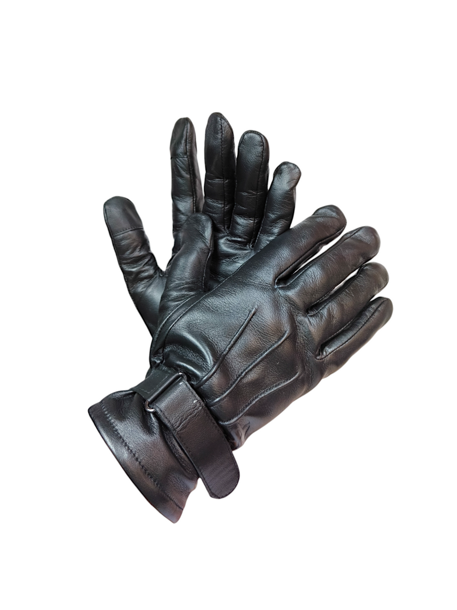 Windproof Leather Winter Gloves 96220 (BK) – SREELEATHERS