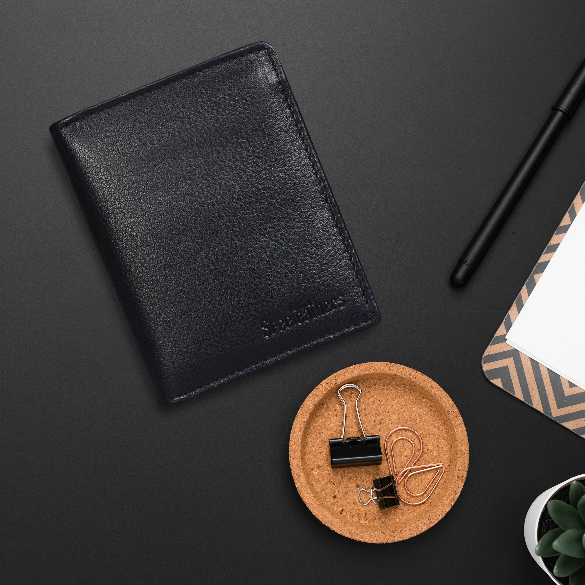 MENS LEATHER WALLET 33620 (BLACK) – SREELEATHERS
