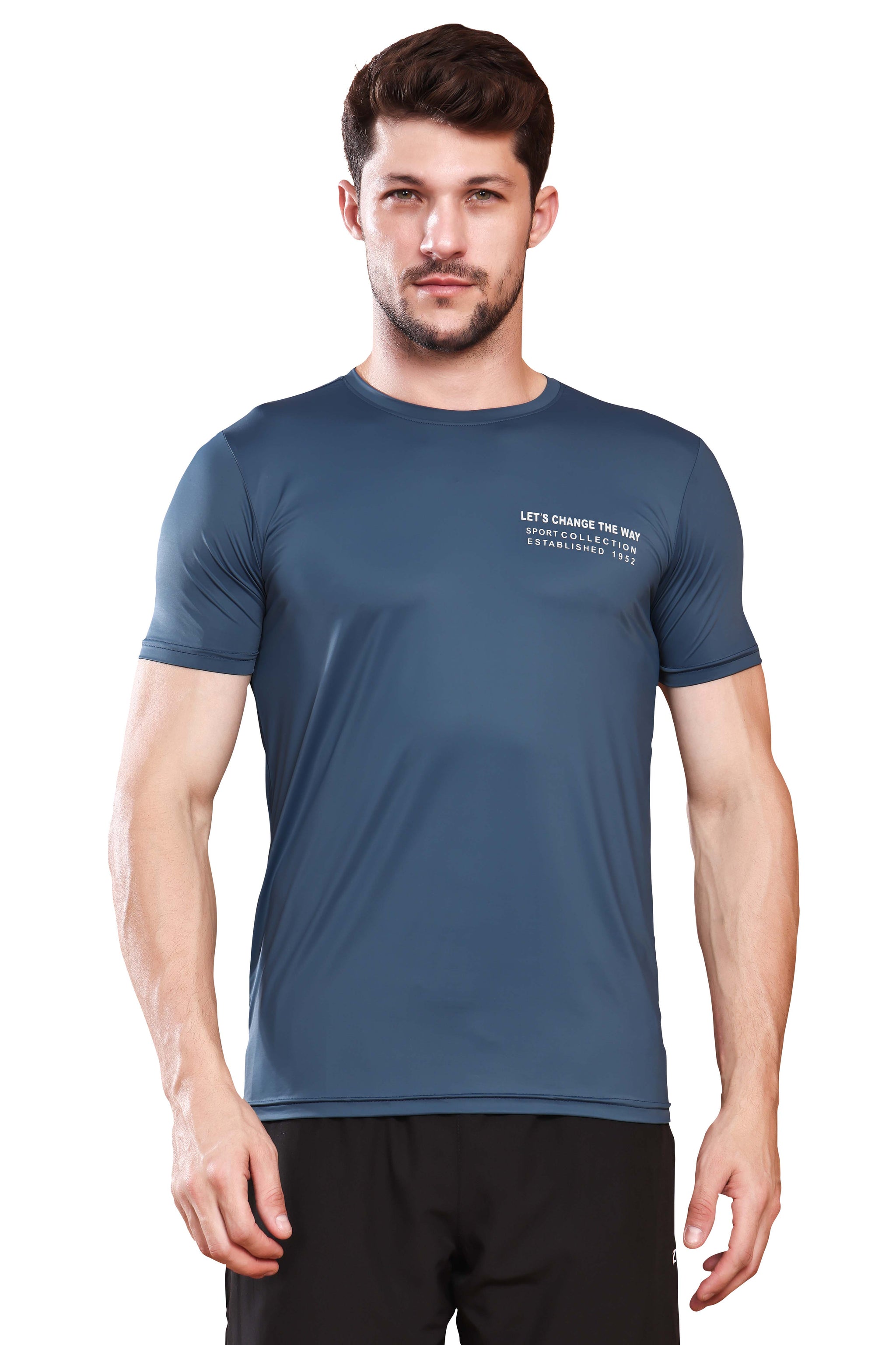 Round Neck Half Sleeve T-Shirt for Men 80086 (3XL) – SREELEATHERS
