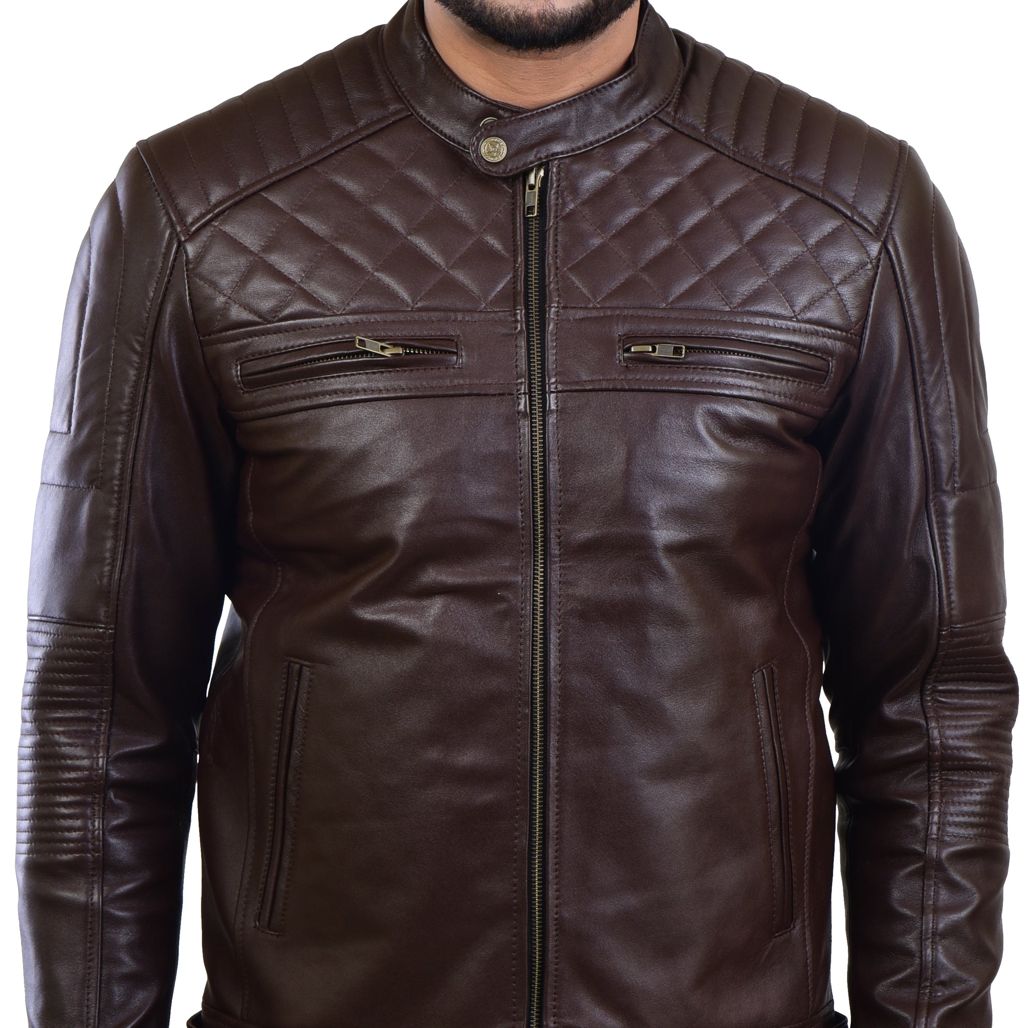 MENS LEATHER JACKET 410138(BROWN) – SREELEATHERS