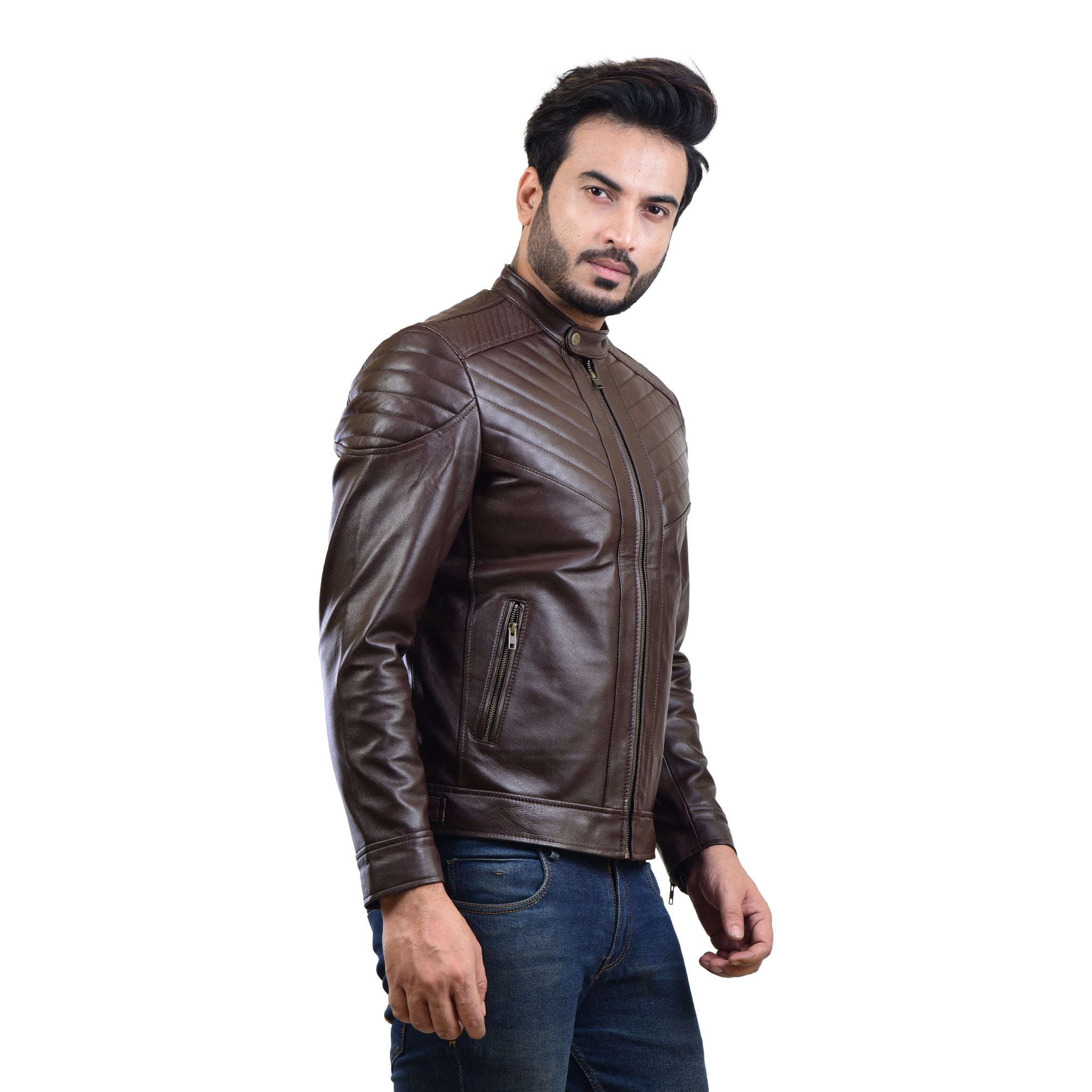 MENS LEATHER JACKET 410146(BROWN) – SREELEATHERS