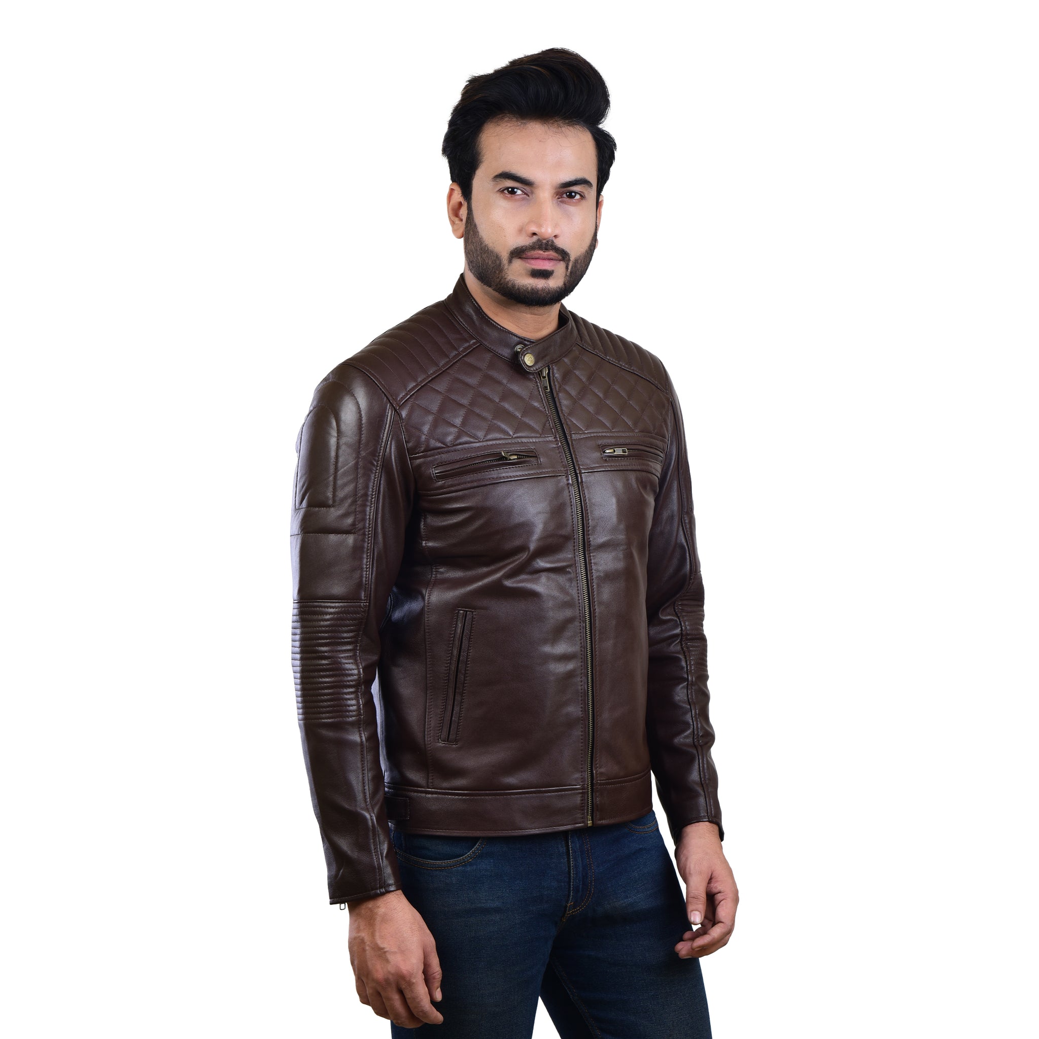 MENS LEATHER JACKET 410138(BROWN) – SREELEATHERS