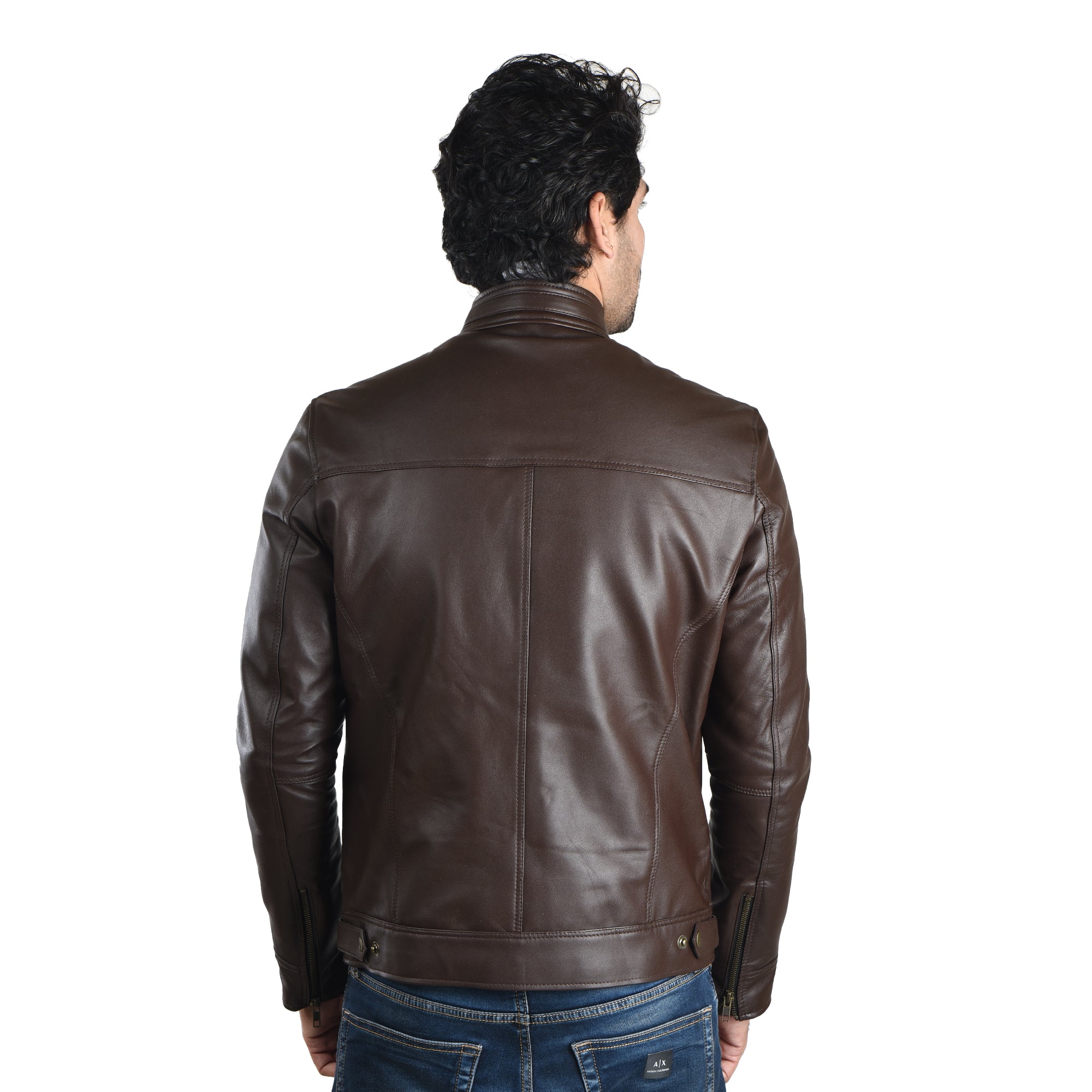 Buy United Colors Of Benetton Tan Brown Faux Leather Bomber Jacket - Jackets  for Men 1614801 | Myntra