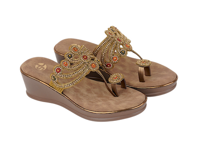 Ladies Stylish Premium Fancy Heel Chappal 71403