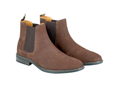 Mens Premium Leather Chelsea Slip On Boots 91564