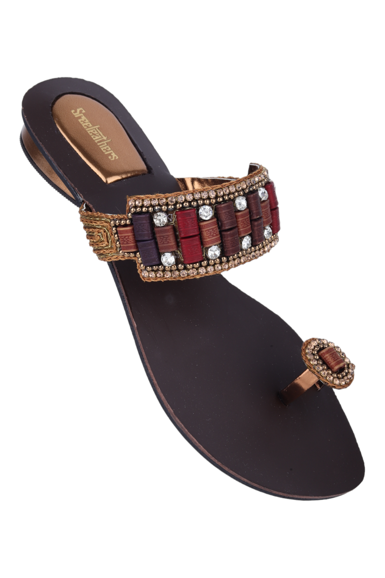 Sreeleathers Ladies Chappal Shoe Model Premium Ladies Fancy Flat Chappal 990973