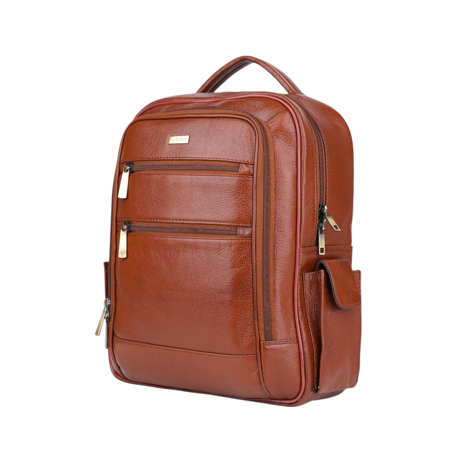 brown leather backpack india LEATHER BACKPACK 998954 (TAN) – SREELEATHERS