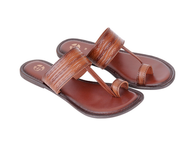 Premium Ladies Genuine Leather Flat Chappal 71508