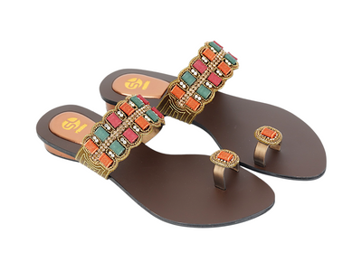 Ladies Stylish Fancy Flat Chappal 94121