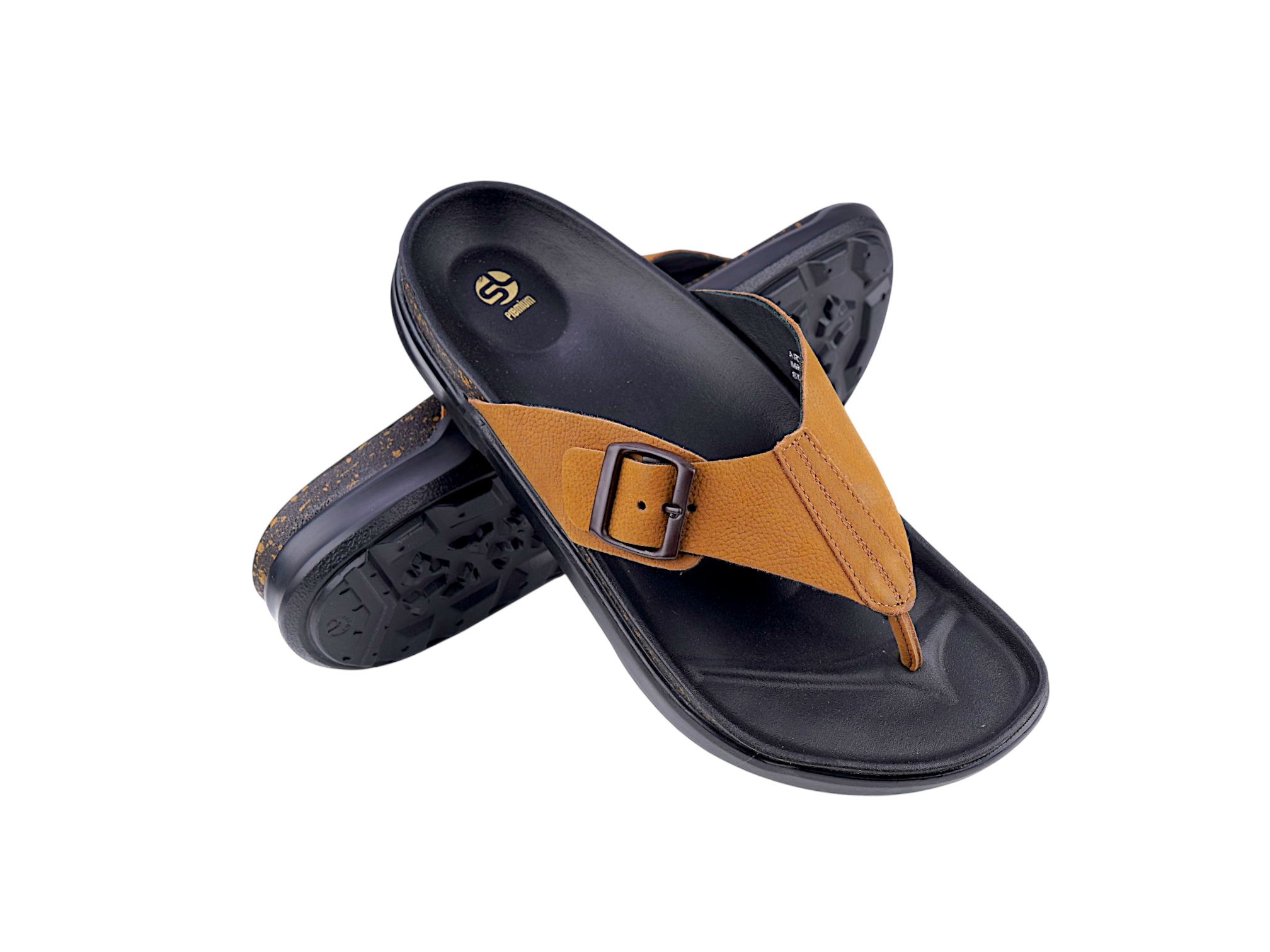 Man Chapple Men’s Premium Leather Chappal with Buckle Strap – Stylish Everyday Com ...