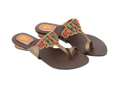 Ladies Premium Fancy Flat Chappal – Elegant Style with Everyday Comfort 94122