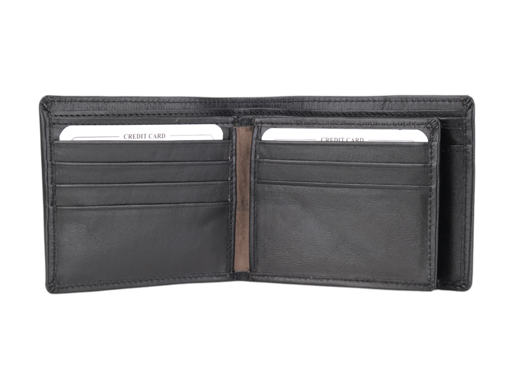 PREMIUM MENS LEATHER WALLET 913916 (BLACK) – SREELEATHERS