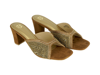 Premium Ladies Fancy Heel Chappal | Elegant Fashion Footwear 91276