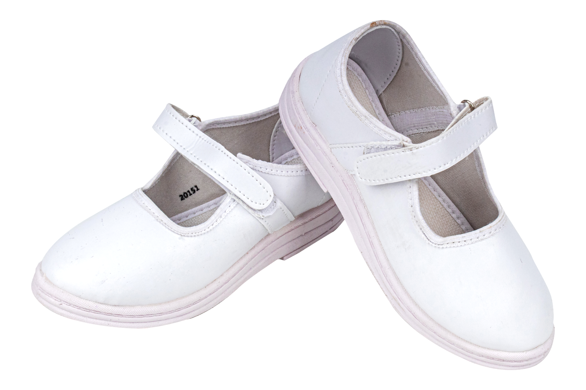 White School Shoes Girls 99741 11 to 13 Yrs SREELEATHERS