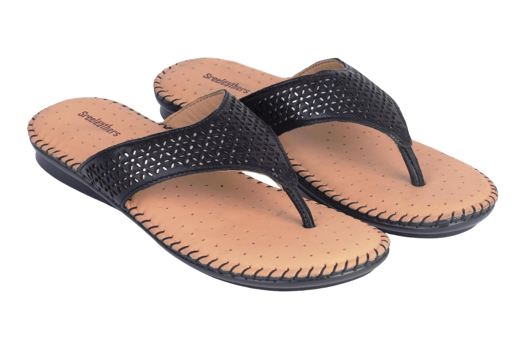 Ladies Comfort Leather Chappal 993281 SREELEATHERS