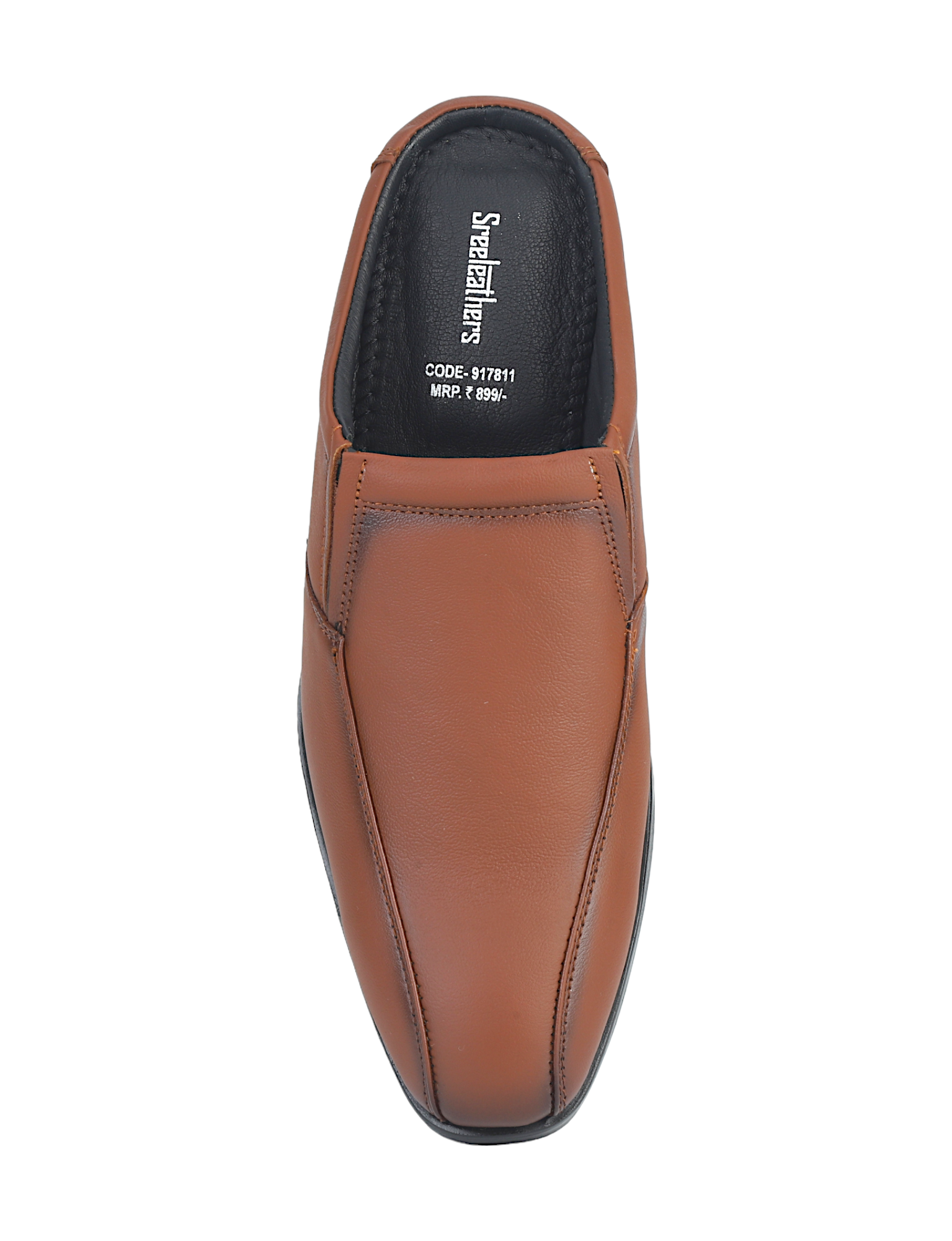 MENS TAN LEATHER HALF SHOE 917811 (Special size) – SREELEATHERS