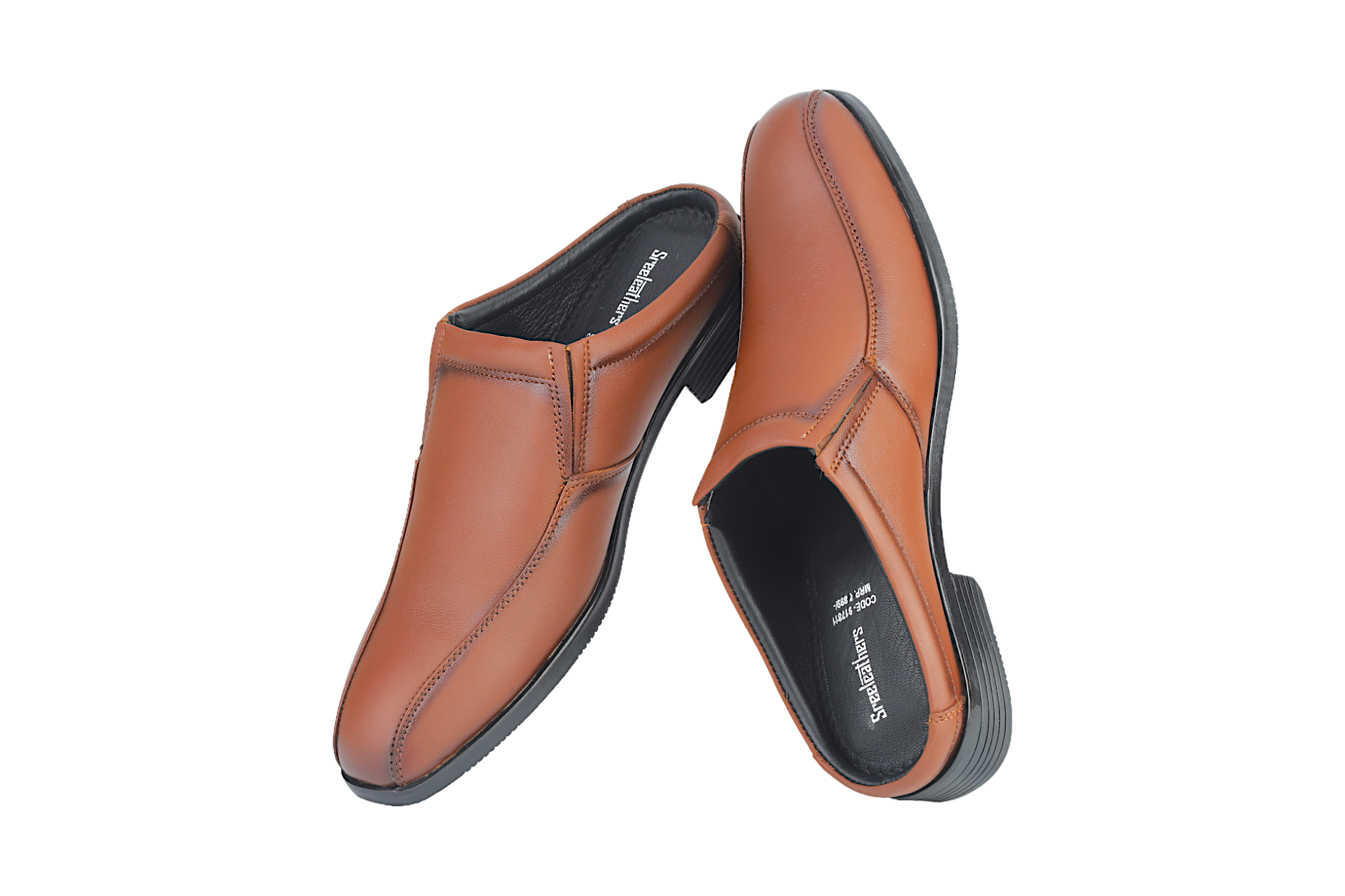 Mens Footwear Sreeleathers Power Shoes Genuine Leather Formal Half