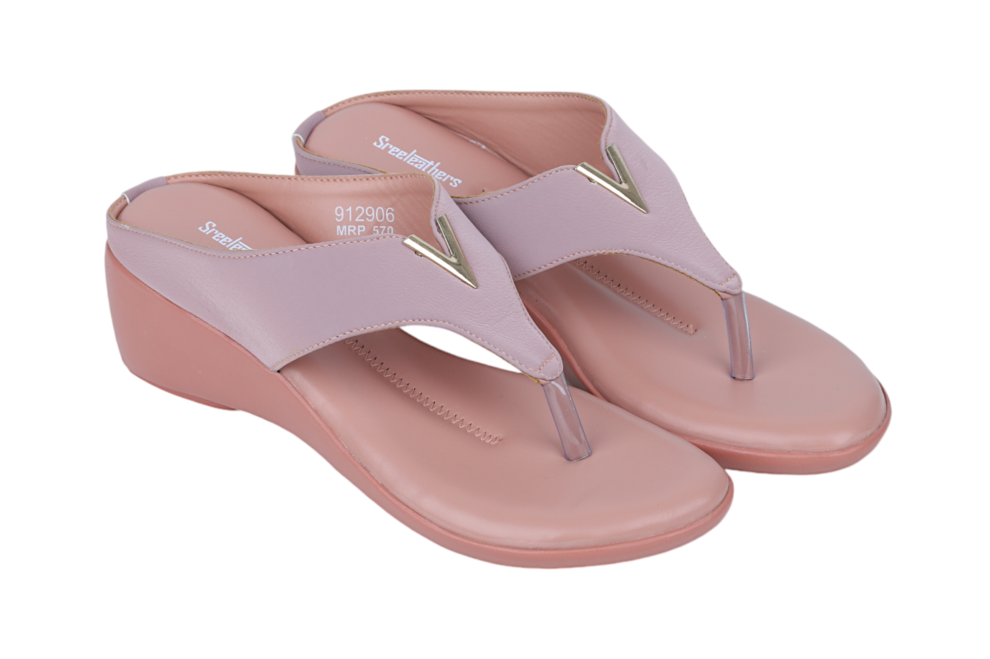 Ladies Comfort Heel Chappal 912906 SREELEATHERS