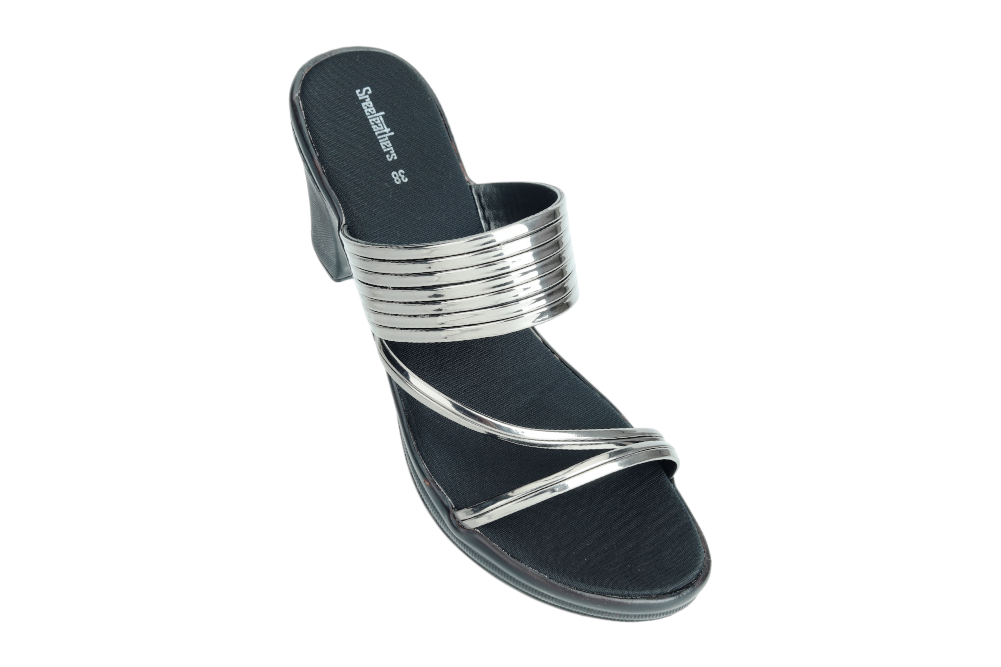 Women Summer Rhinestones Kitten Mid Heels Sandals Ankle Strap Slingback  Shoes | eBay