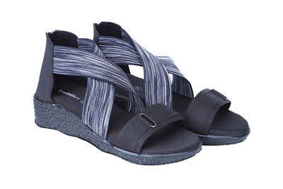 Ladies Gladiator Flat Sandal – Sporty Comfort with Secure Fit 90292