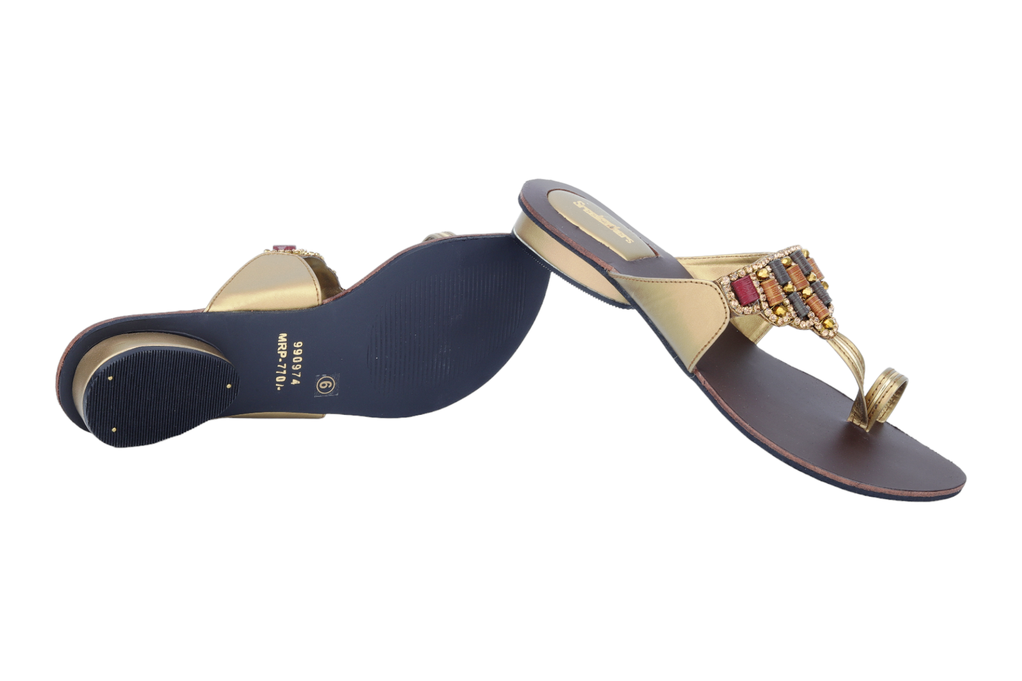 Premium Ladies fancy Flat chappal 990974 SREELEATHERS