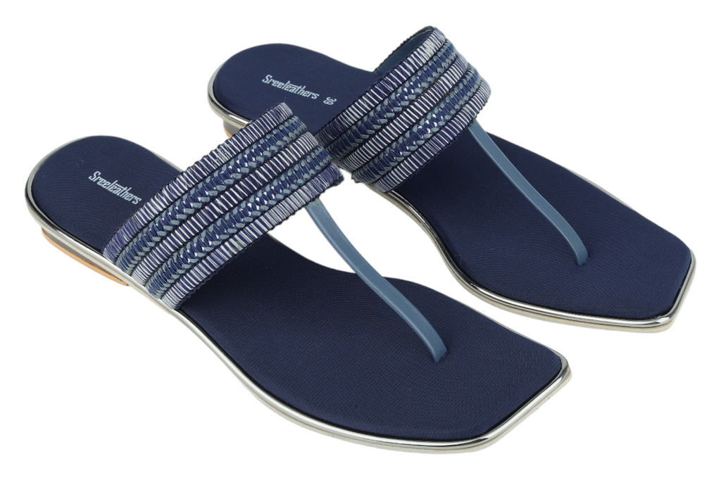 Ladies fancy flat deals chappal