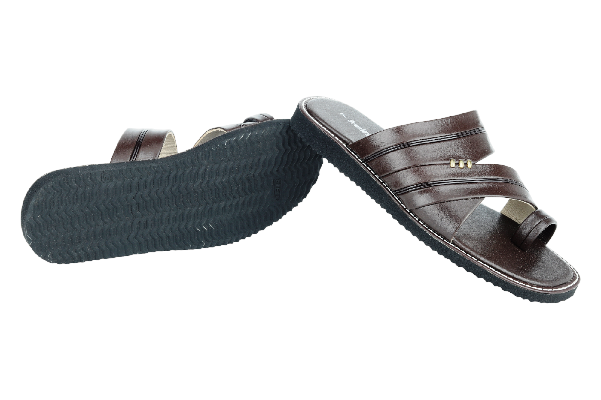 Gents leather chappal 43416 â SREELEATHERS