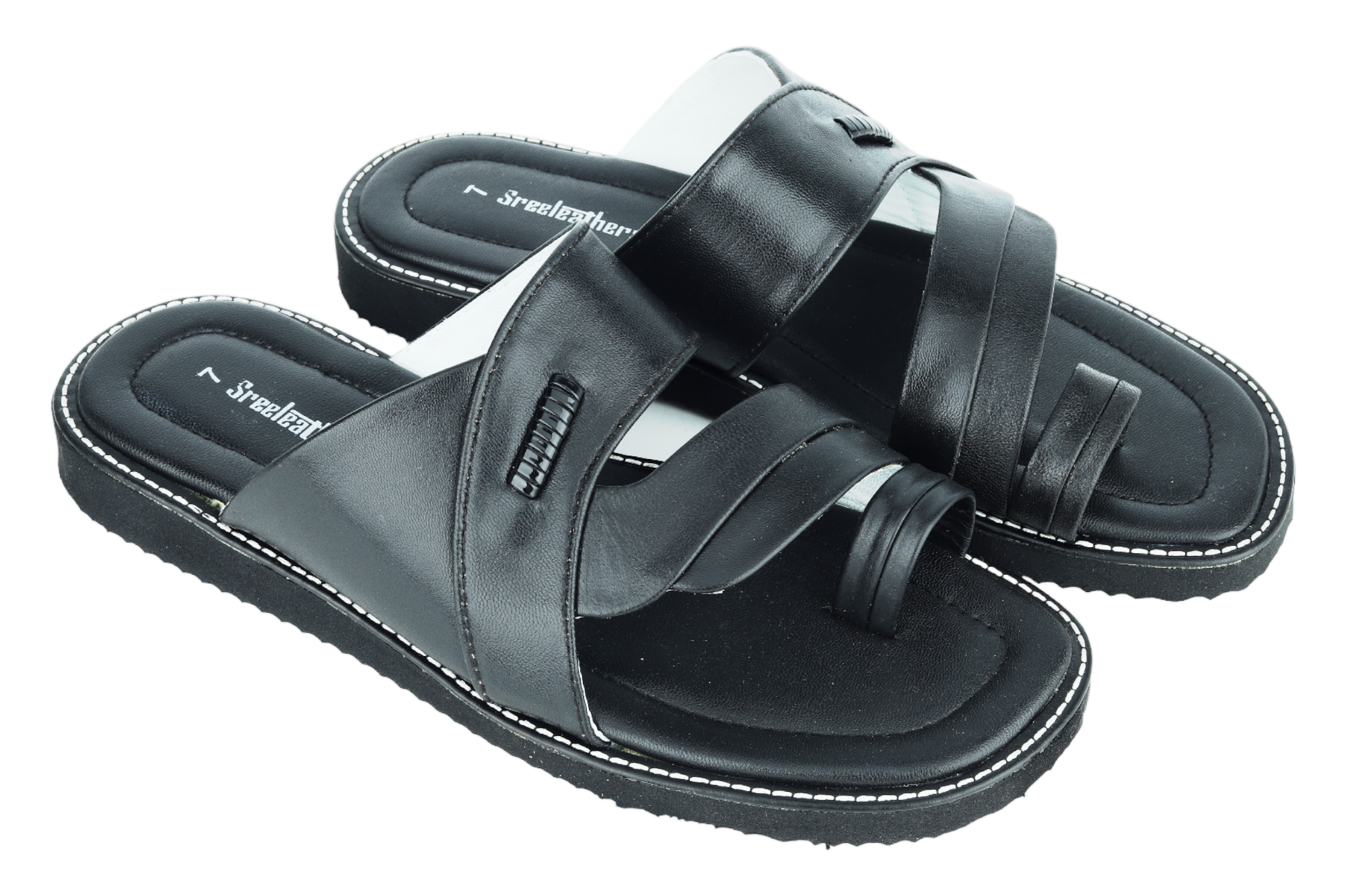 Gents leather chappal 43418 SREELEATHERS