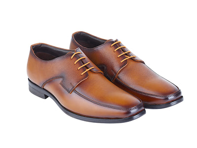 Mens Formal Leather Shoe Elegant Tan Office Wear 996576