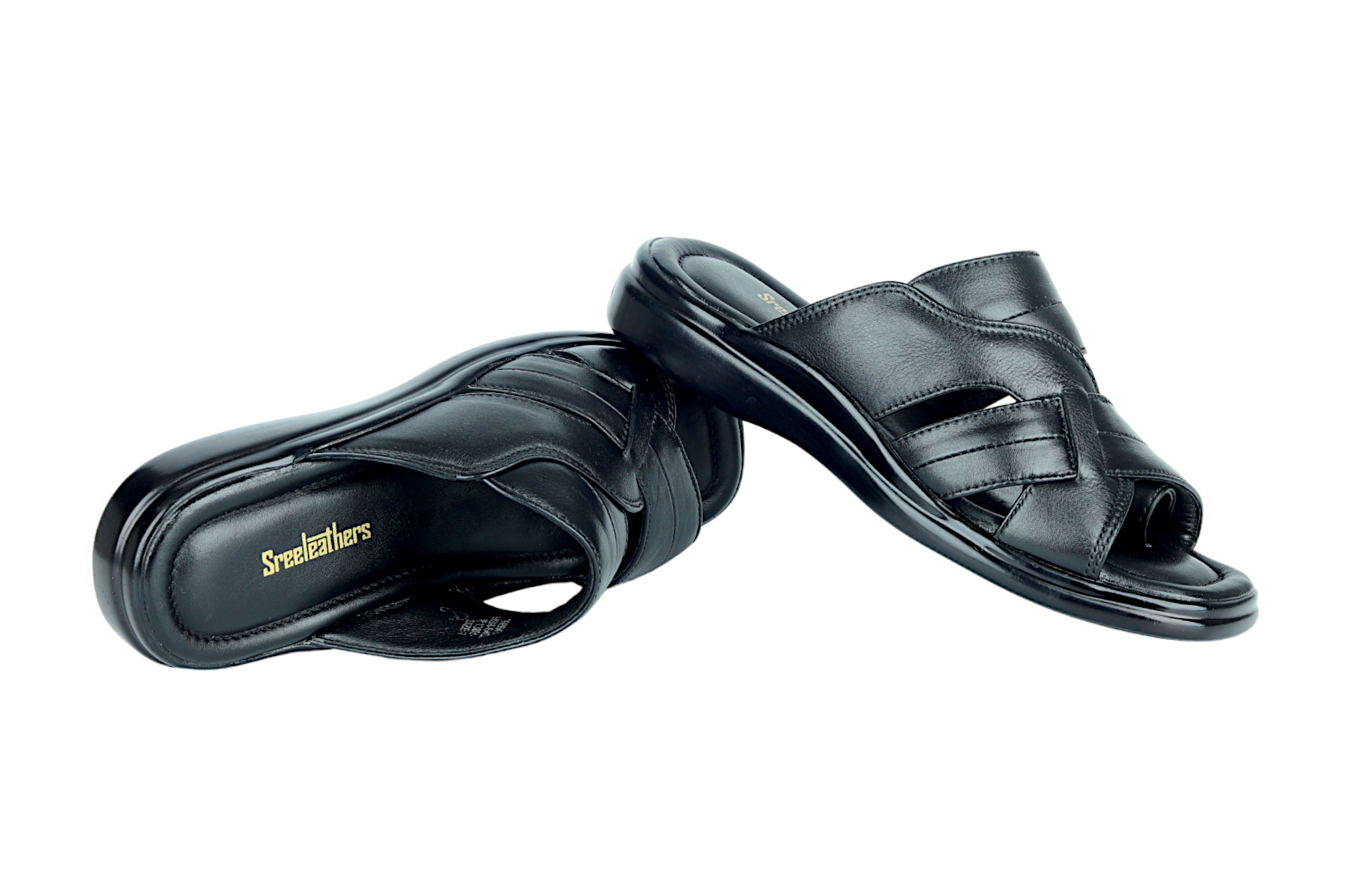 Gents leather chappal 993645 â SREELEATHERS