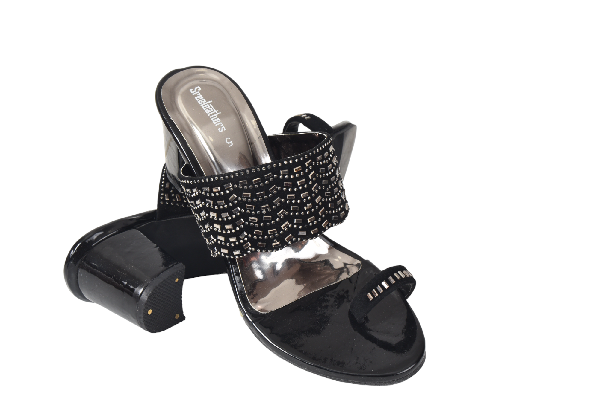 FANCY HEEL CHAPPAL 57701 â SREELEATHERS