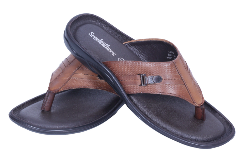 Gents leather Chappal 53602 â SREELEATHERS