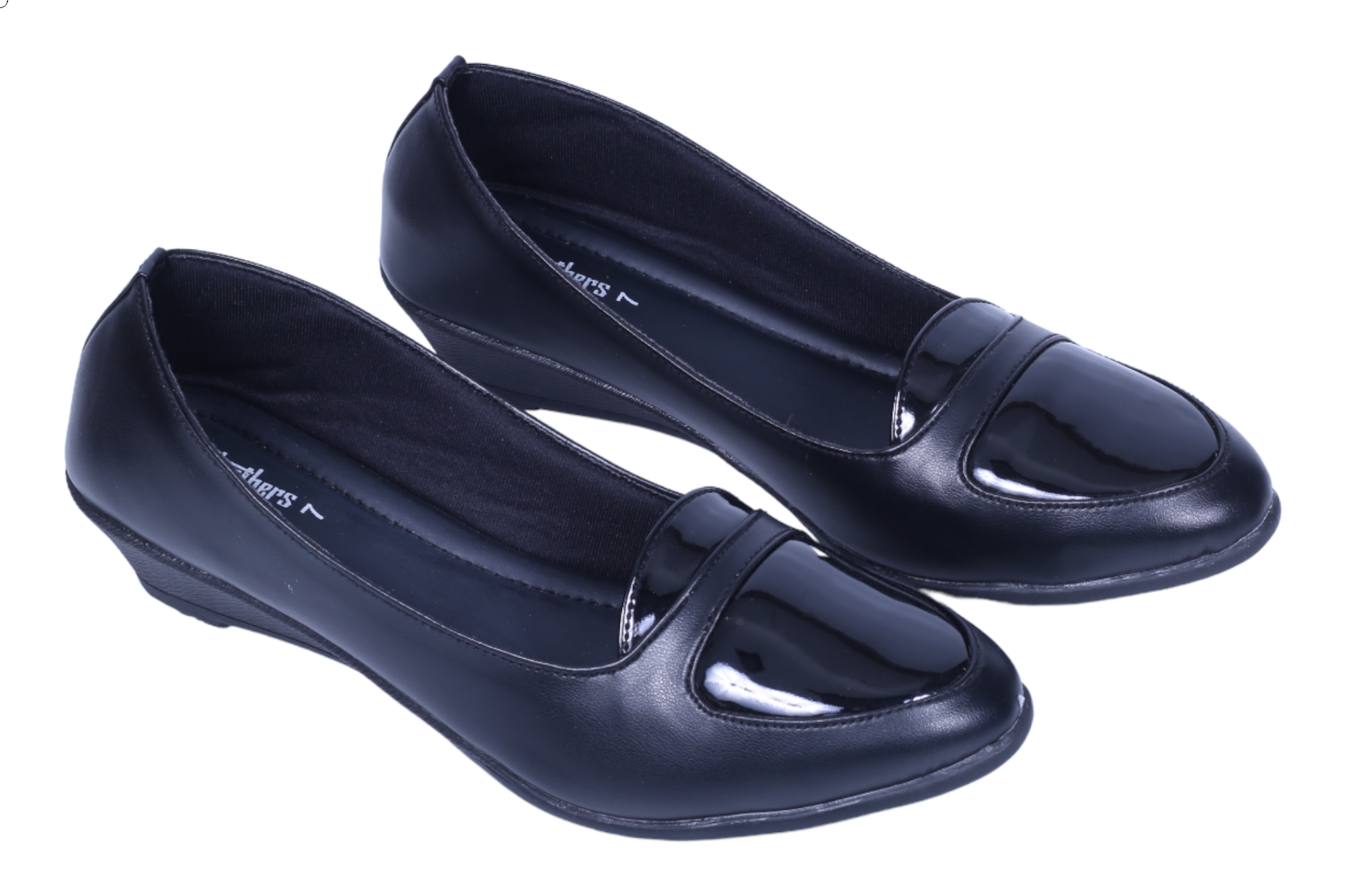 Womens black dress shoes top no heel