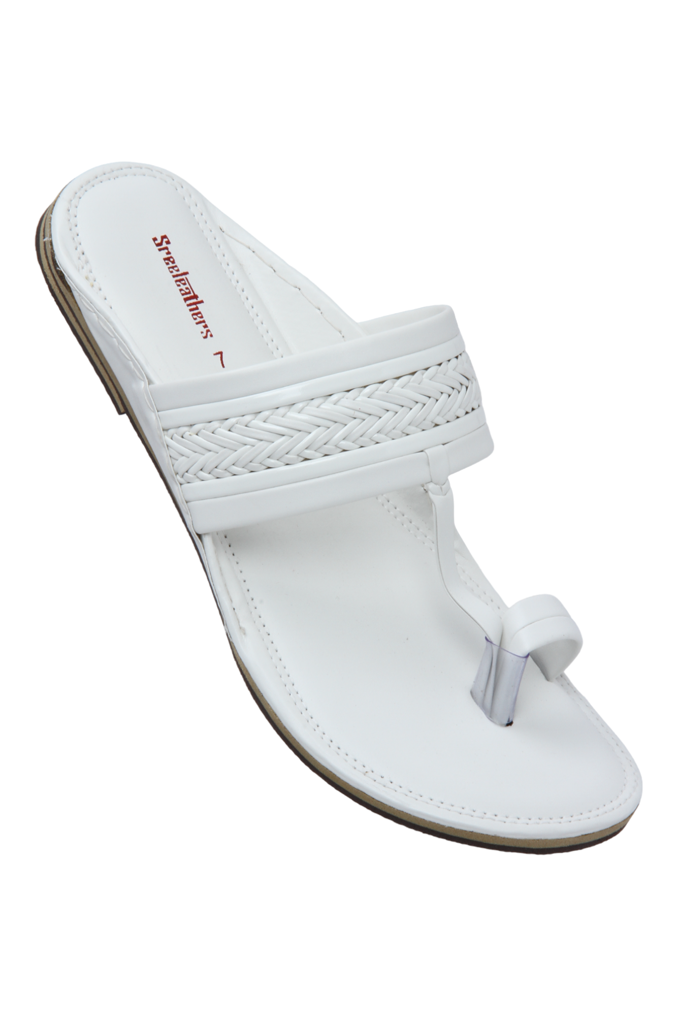 Kolhapuri chappal white cheap colour