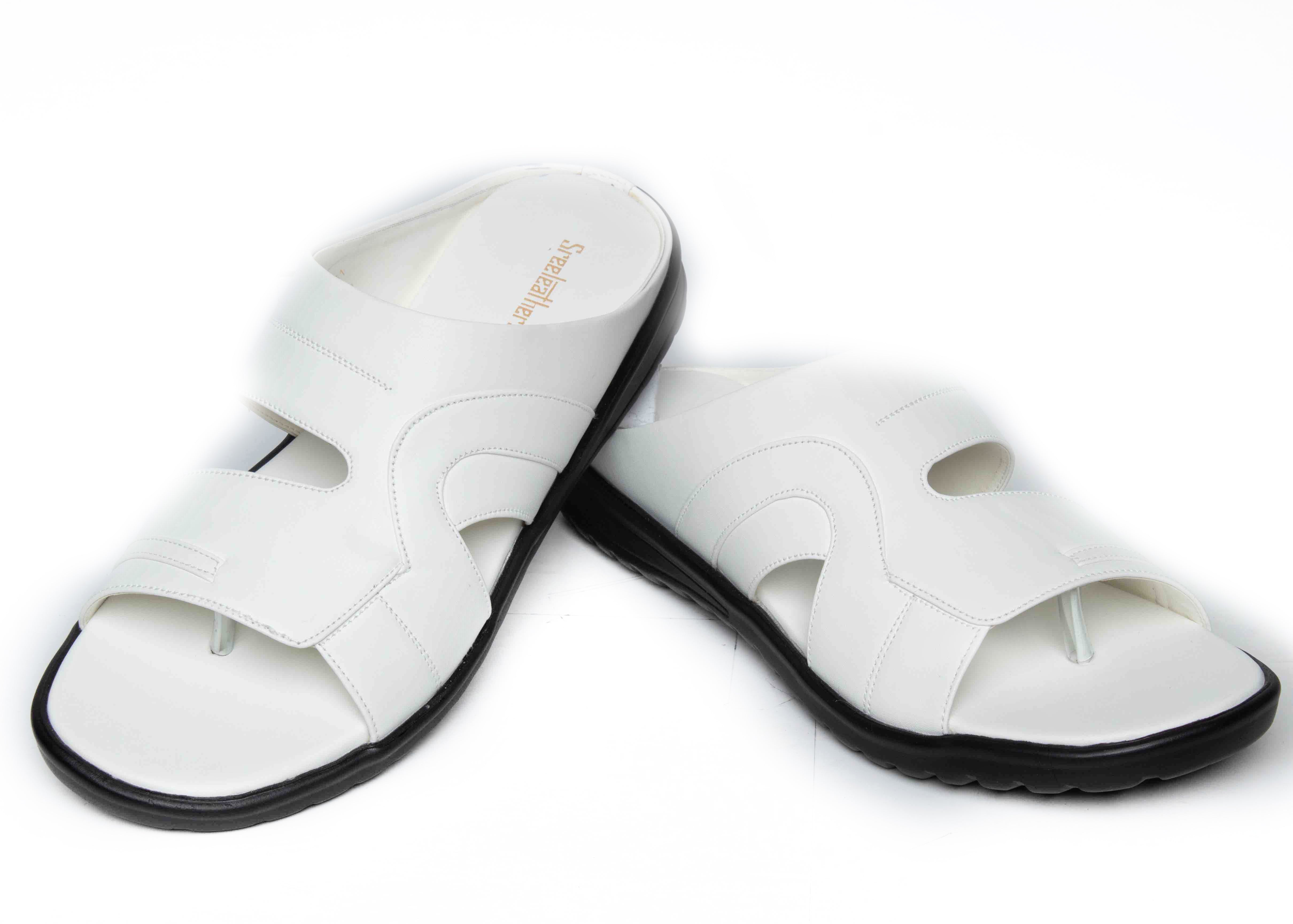 Buy Pelle Lavoro Men Genuine Leather Stylish Sandals (White) Size 9 Online  at Best Prices in India - JioMart.