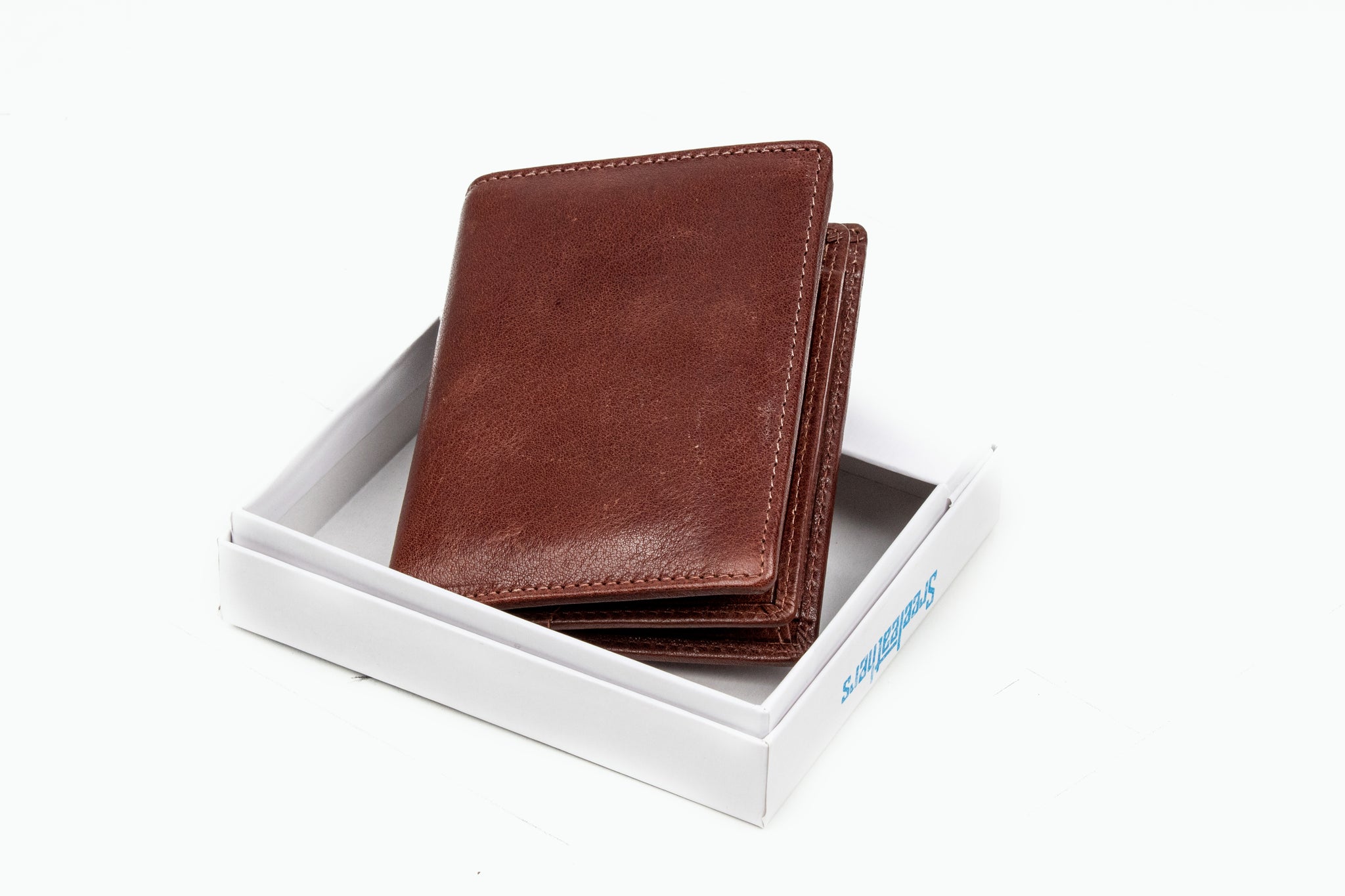 MENS LEATHER WALLET 28343 Brown by Sreeleathers