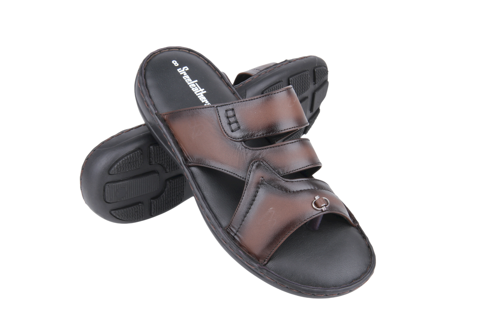 Gents leather chappal 26780 â SREELEATHERS