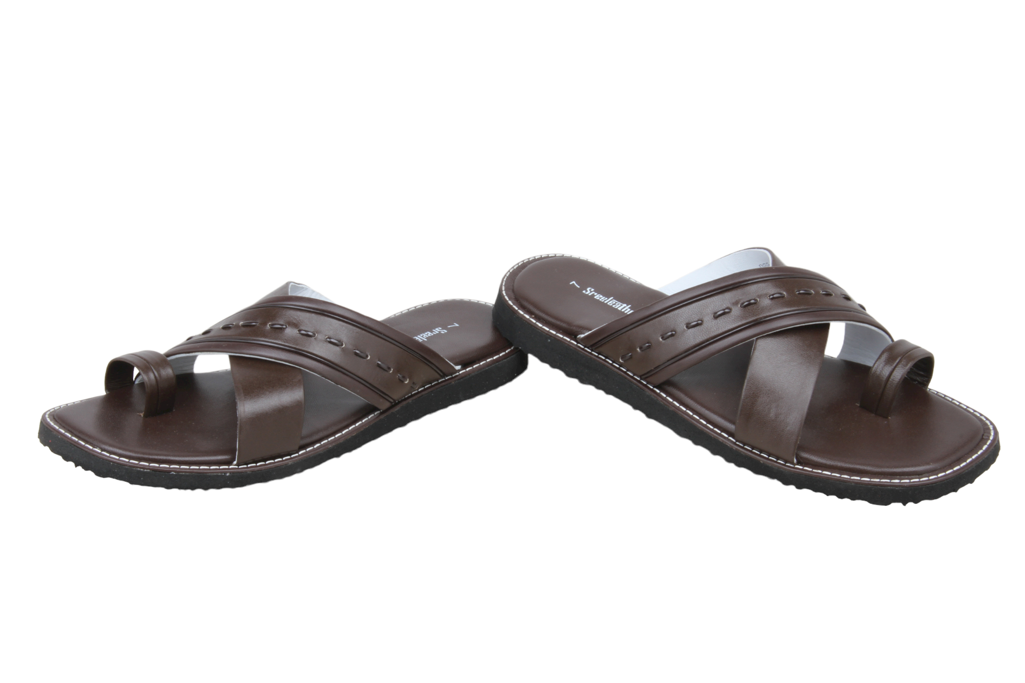 Mens leather Chappal 43410 â SREELEATHERS