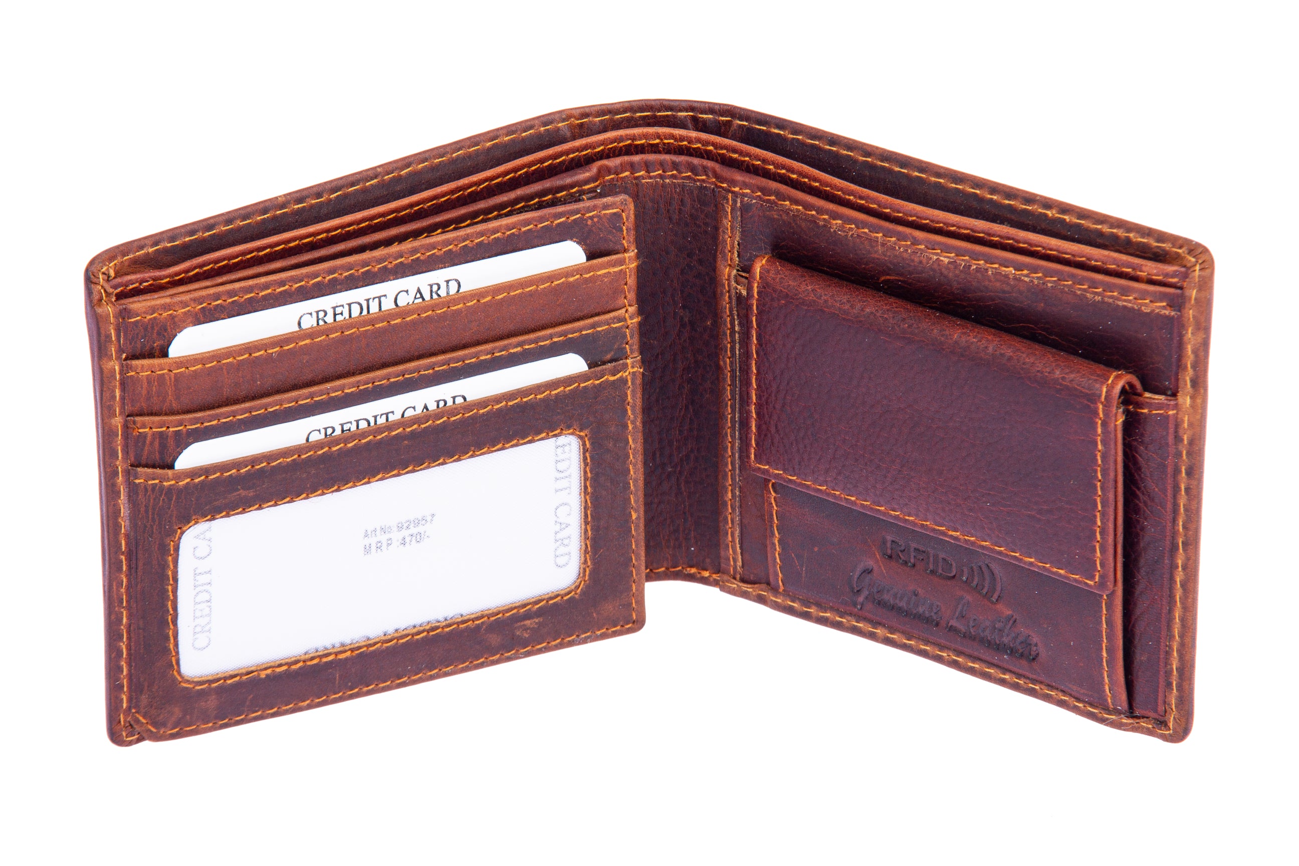 Mens leather wallet with zodiac sign 92957 (Taurus) Brown – SREELEATHERS