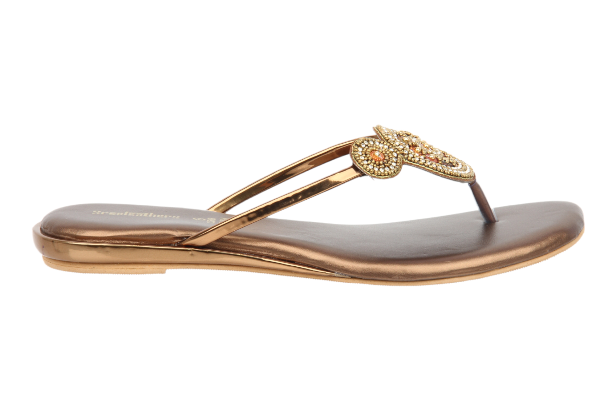 LADIES FANCY FLAT CHAPPAL 994224 SREELEATHERS