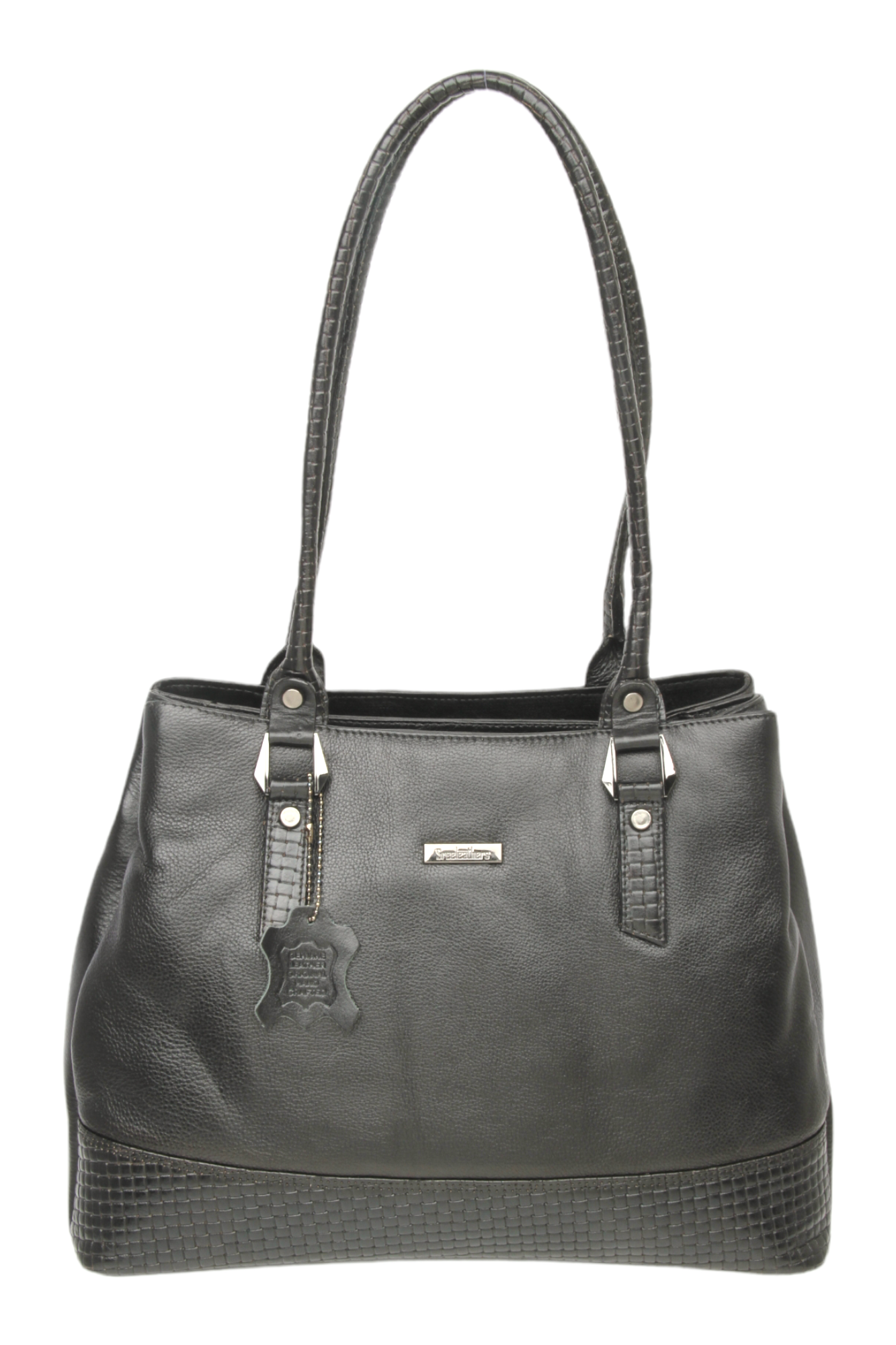 Ladies Premium Leather hand bag 997420 BLACK SREELEATHERS
