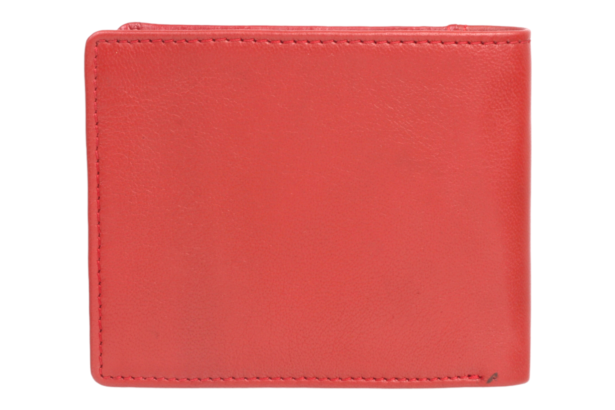 Bifold Wallet in Red Leather