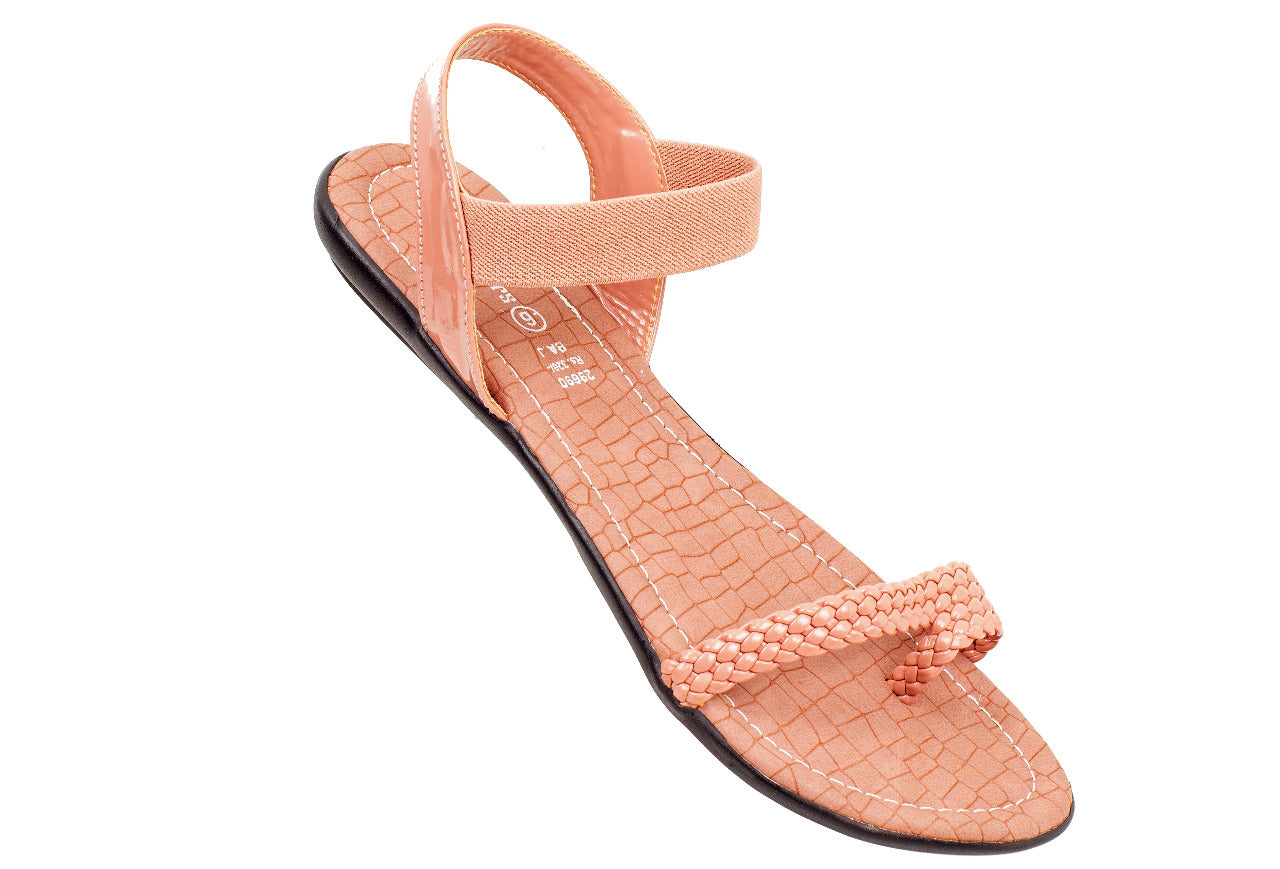 Buy Now , Women Peach Wedge Sandals – Inc5 Shoes