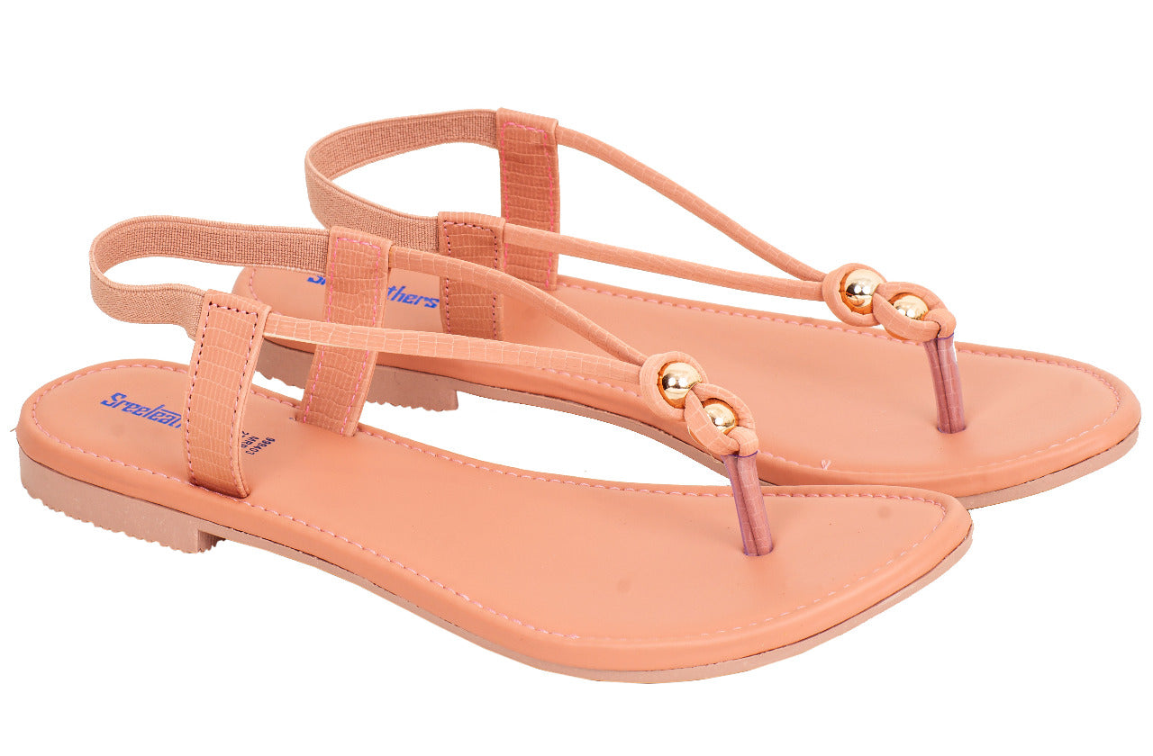 Buy A S RETAIL Women Flat Sandals (Pink and Tan) Size 8 Pack of 2 Online at  Best Prices in India - JioMart.